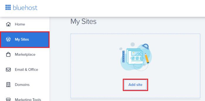 bluehost-my-sites